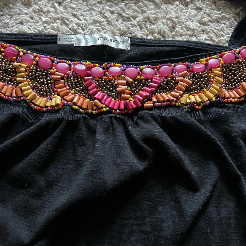 Maurice’s black beaded top - Picture 2 of 3